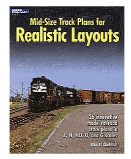 Kalmbach Publishing Co Book Mid Size track plans for realistic layouts