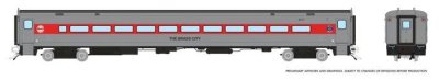 Rapido 128535 - HO Single Comet Commuter Coach - Connecticut DOT (Late Scheme) #6274 The Brass Ci...