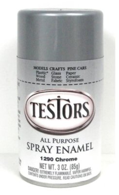 Testors 1290 - Spray Finishing Enamel - Chrome (3oz)