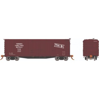 Rapido Trains 130125-3 - HO USRA Double-Sheathed Boxcar: TH&B - Brown Scheme: Single Car #4672