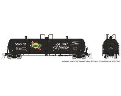 Rapido 135018-1 - HO Procor 20,000 Gallon General Purpose Tank Car - Sunoco - NCTX / Era: 1967+ -...