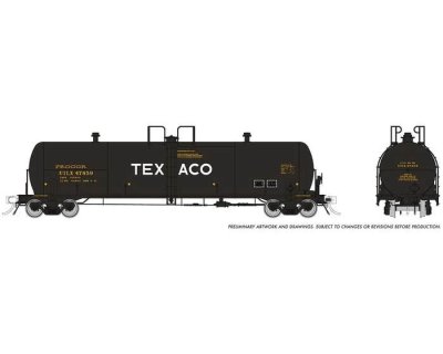 Rapido 135020-6 - HO Procor 20,000 Gallon General Purpose Tank Car - Texaco - UTLX / Era: 1971+ -...