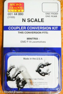 Micro Trains 001 44 000 - N Scale Locomotive Coupler Conversion Kits - Minitrix EMD F9 Powered (1...