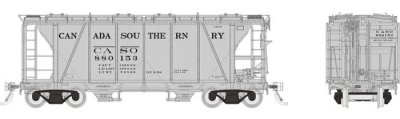 Rapido 149003-2 - HO Enterprise 2-Bay Covered Hopper - Canada Southern (Gothic) #880512