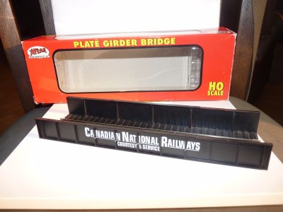 Atlas HO 70000037 HO Code 100 Through Plate Girder Bridge Kit, Single Track Canadian National