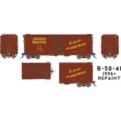 Rapido Trains 154008-5 - HO 40Ft B-50-41 Boxcar - Union Pacific, 1956 Repaint #102907