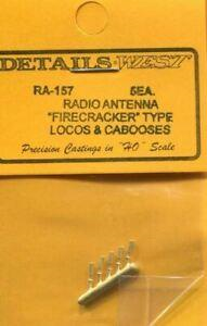 Details West 157 - HO Brass Firecracker Radio Antenna (5)