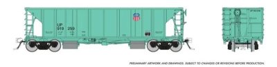 Rapido 158012-2 - HO NSC Ballast Hopper - Union Pacific (Late) #919085