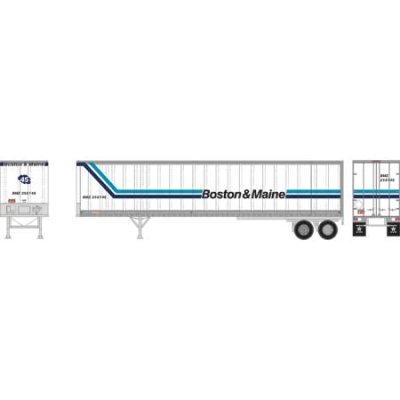 Athearn 16108 - HO RTR 45Ft Fruehauf Z-Van Trailer - Boston & Maine #250146