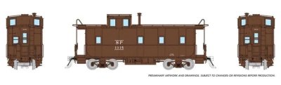 Rapido 162001 - HO SP C-40-3 Steel Cupola Caboose - Southern Pacific (Delivery Scheme) #1115