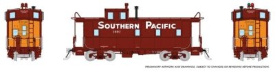 Rapido 162014 - HO SP C-40-3 Steel Cupola Caboose - Southern Pacific (Gothic Large Modernized) #1...