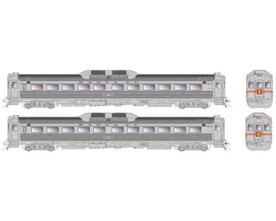 Rapido 16301 - HO RDC-1 2 Car Set - DC -  ATSF DC-191 + DC-192