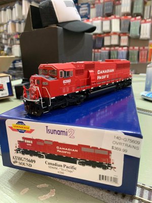 Athearn Genesis G75509 HO - SD60M Diesel Tri-Clops - DCC Ready - CP #6260