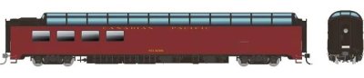 Rapido 175014 - HO SP 3/4 Dome-Lounge w/Flat Sides - Canadian Pacific (Selkirk) #3605