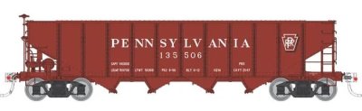 Rapido 178006-3 - HO H21A 4-Bay Hopper - Pennsylvania (PRR Red, Shadow Keystone) #136013