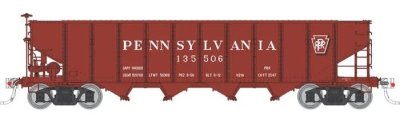 Rapido 178007-5 - HO H21A 4-Bay Hopper - Pennsylvania (PRR Red, Shadow Keystone) #903233