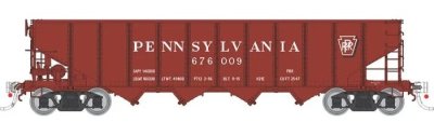 Rapido 178008-3 - HO H21E 4-Bay Hopper - Pennsylvania (PRR Red, Shadow Keystone) #676384