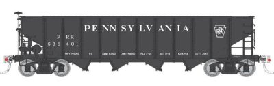 Rapido 178009-5 - HO H21A 4-Bay Hopper - Pennsylvania (PRR Black, Plain Keystone) #695884