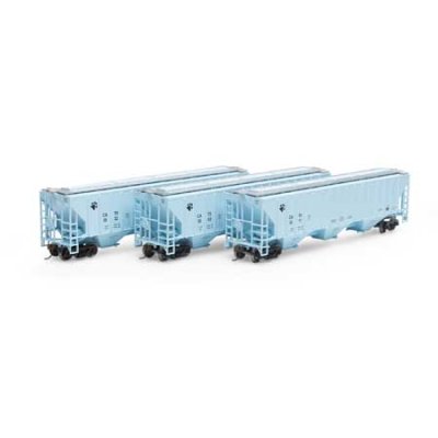 Athearn 18780 - HO RTR PS 4740 Covered Hopper - CATX (3pkg)