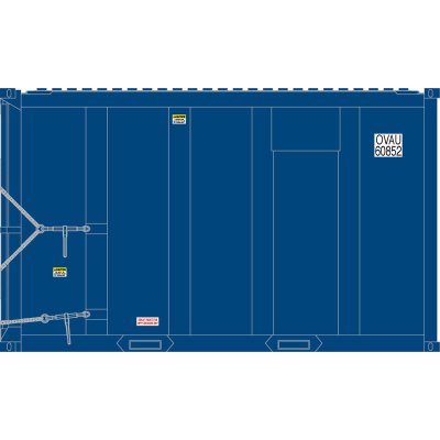 Atlas 20006059 - HO TM High-Cube Container - OVAU, Set #1