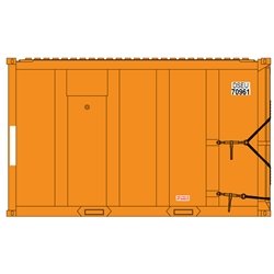 Atlas 20006097 - HO TM High-Cube Container - DSEU, Set #2