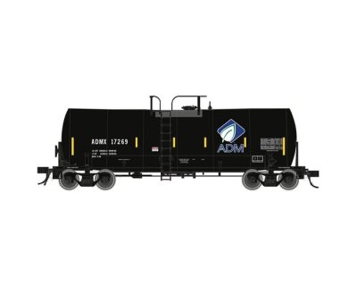 Atlas 50006453 - N Scale 17,600 Gallon Tank Car - ADM (Leaf & Conspicuity Stripes) #17269