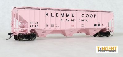 Tangent Scale Models HO 20057-05 PS4750 Covered Hopper RREX- Klemme Coop Iowa 4-1979- #4248