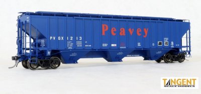 Tangent Scale Models HO 20064-05 PS4750 Covered Hopper PVGX -Peavey Delivery 5-1980- #1264