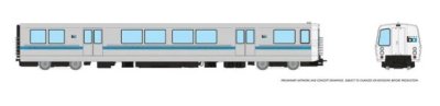 Rapido 204502HO Bay Area Rapid Transit (DC/DCC/Sound): C End Car