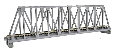 Kato Unitrack 20-433 - N Scale Single Track Truss Bridge 9-3/4in (248mm) - Silver