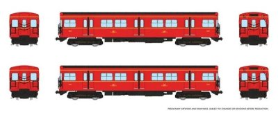 Rapido 206503 - HO TTC G-Class Subway - DC/DCC/Sound - A-B Train #2 #5098+5099 (1 Married Pair)