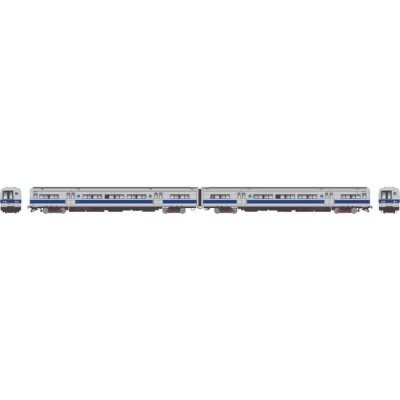 Rapido 207003 - HO Budd M3 set (DC/Silent): LIRR/MTA - Blue Stripe Scheme: #9831 + 9832