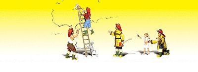 Woodland Scenics 2151 - N Firemen to the Rescue - Scenic Accents(R) -- pkg(4)