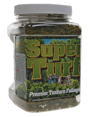 Scenic Express 865B Flock & Turf Superturf Ground Cover -- Moss 32oz 1L Shaker