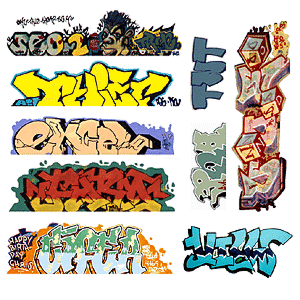 Blair Line 2249 - HO Lasercut Graffiti Decals Mega Set - Set #6 pkg(9)