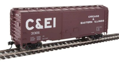 Walthers Mainline 2253 - HO 40ft ACF Welded Boxcar w/8ft Youngstown Door - Chicago & Eastern Illi...