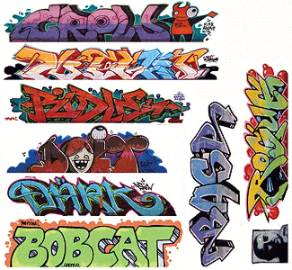 Blair Line 2258 - HO Lasercut Graffiti Decals Mega Set - Set #9 pkg(9)