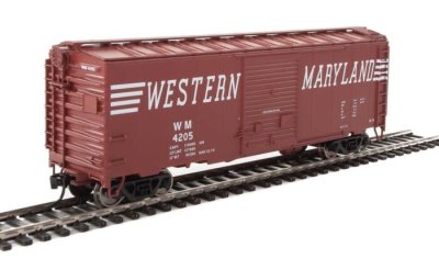 Walthers Mainline 2271 - HO 40ft ACF Welded Boxcar w/8ft Youngstown Door - Western Maryland #4420