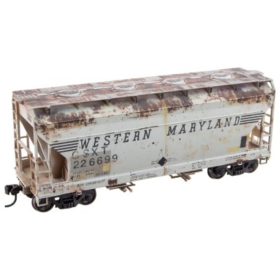 Micro Trains 2200004 - HO CF 2 -Bay Covered Hopper  CSX/ex-WM weathered Rd# 226699 - KIT