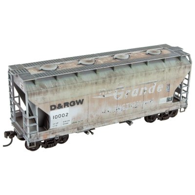 Micro Trains 2200005 - HO CF 2 -Bay Covered Hopper - D&RGW weathered Rd# 10000 - KIT