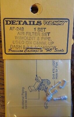 Details West 248 - HO GE Type Air Filter - Set w/Mount & Pipes