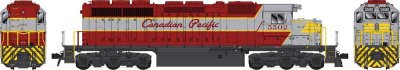 Bowser 24928 - HO GMD SD40 - Standard DC - Executive Line - CP #5504 - Grey, Maroon , Small Rear ...