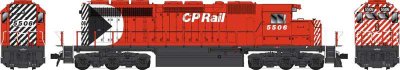 Bowser 24939 - HO GMD SD40 - Standard DC - Executive Line - CP Rail #5506 - 5 inch Stripes, Large...