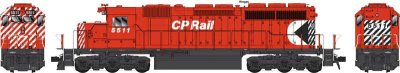 Bowser 24946 - HO GMD SD40 - DCC/Sound - Executive Line - CP Rail #5539 - 5 inch Stripes, Small M...