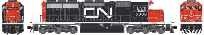 Bowser 24957 - HO GMD SD40 - Standard DC - Executive Line - CN #5003 - Black/Red Noodle Scheme, W...