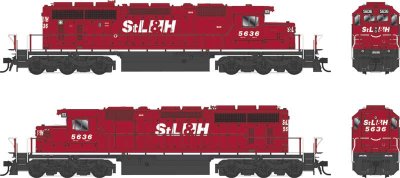 Bowser 25341 - HO GMD SD40-2 - DCC Ready - St. Lawrence & Hudson #5636