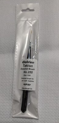 Atlas Brush Company 255-100 10/0 Taklon Ultra Mini Brush