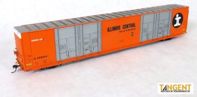 Tangent Scale Models HO 25519-03 Greenville 86ft Quad Plug Door Boxcar- IC -Delivery 2-1970- #680...