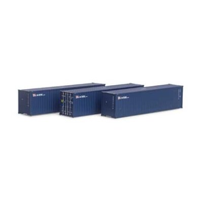 Athearn 27049 HO- 40 ft High-Cube Container- NYK 3pk Set #2