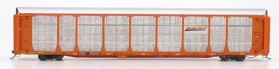 InterMountain 45275-06 HO - Bi-Level Auto Racks - BNSF New Image - Orange Rack on TTGX Flat Car #...